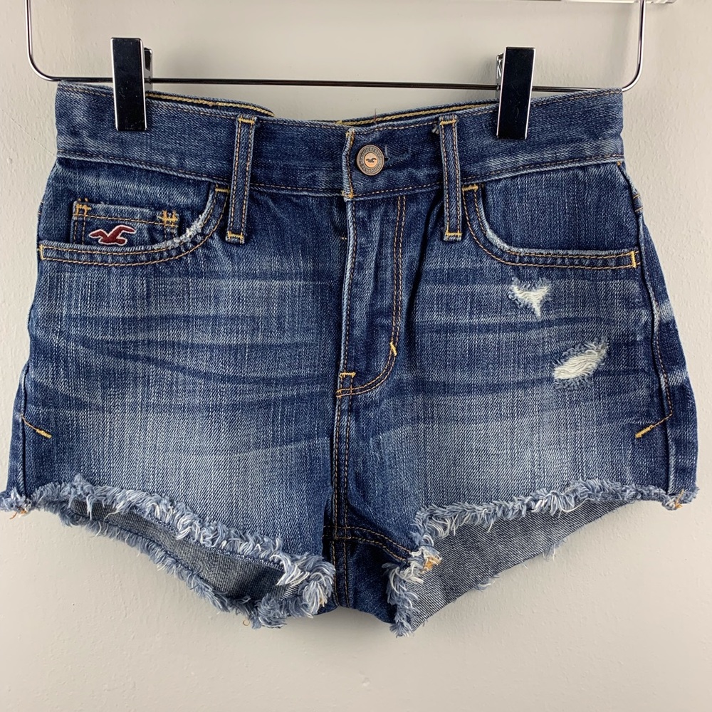 Hollister | Ripped Distressed Jean Shorts